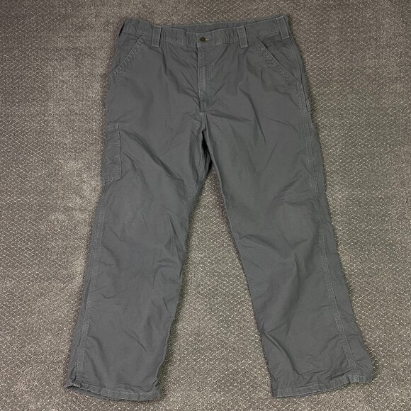 Carhartt Pants Men's 40 x 30 Gray Carpenter Original Dungaree Fit B151 FAT work - Picture 1 of 13